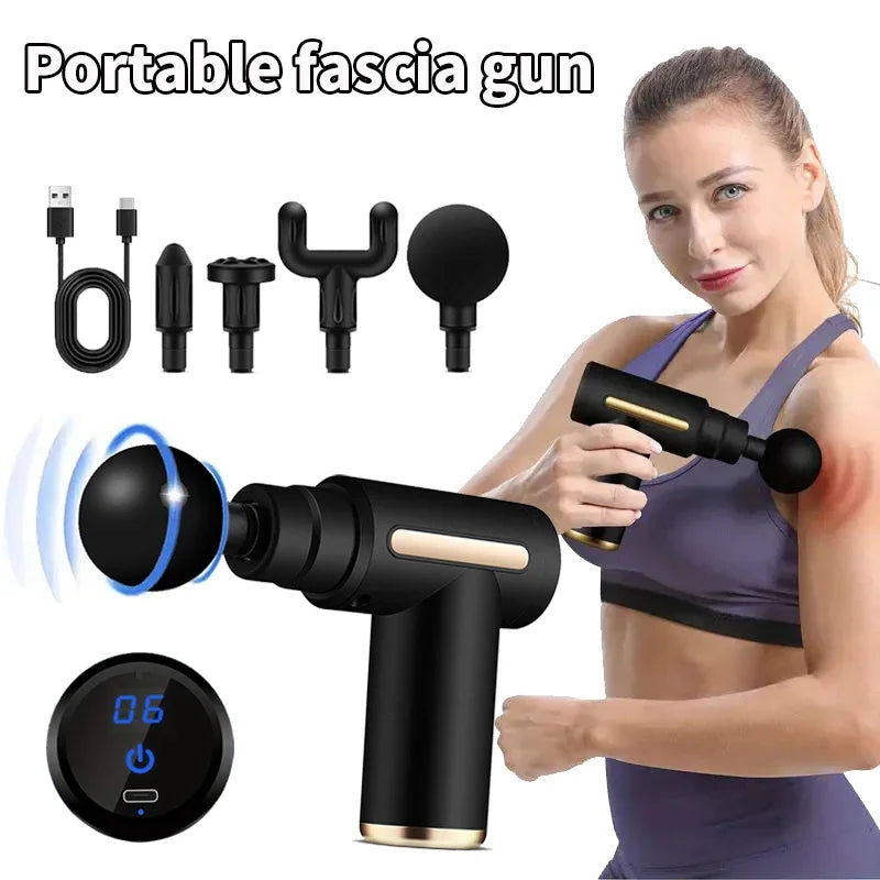 Mini Fascia Gun Wireless Massage Gun Muscle Relaxation Massage Equipment Neck Membrane Rob Cervical Spine Massage Instrument
